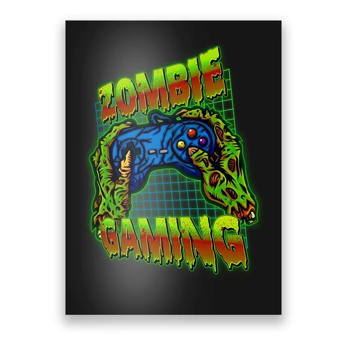 Halloween Monster Zombie Gaming Video Gamer Addict Poster