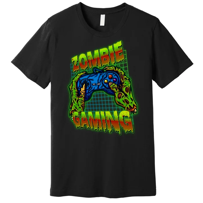 Halloween Monster Zombie Gaming Video Gamer Addict Premium T-Shirt