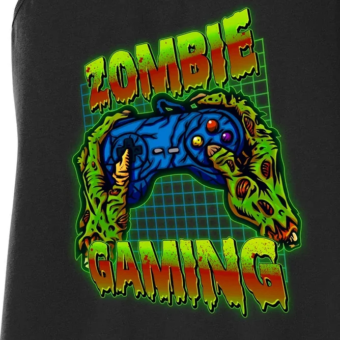 Halloween Monster Zombie Gaming Video Gamer Addict Women's Racerback Tank