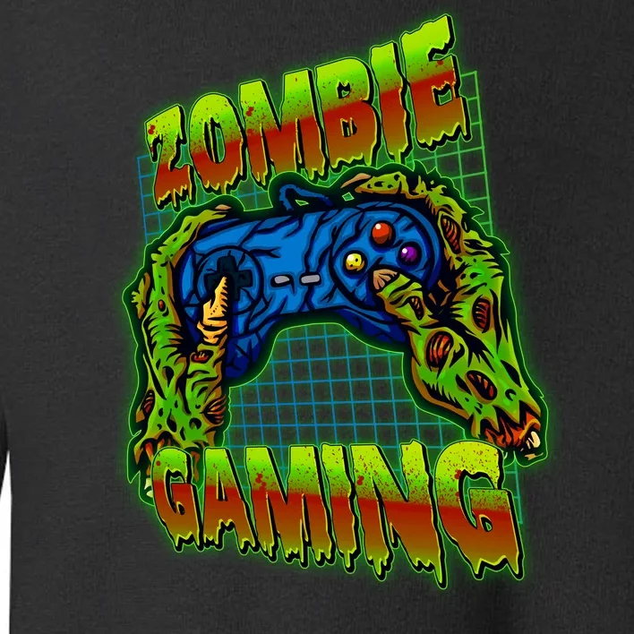 Halloween Monster Zombie Gaming Video Gamer Addict Toddler Sweatshirt