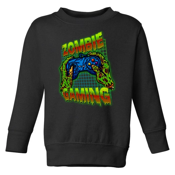 Halloween Monster Zombie Gaming Video Gamer Addict Toddler Sweatshirt