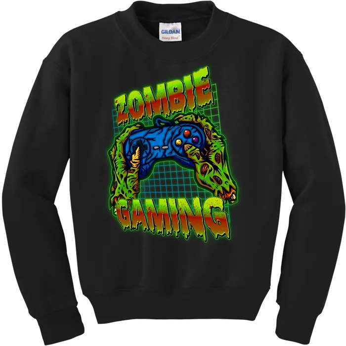 Halloween Monster Zombie Gaming Video Gamer Addict Kids Sweatshirt