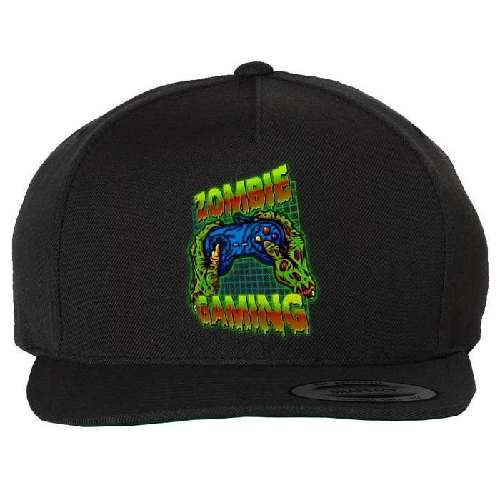 Halloween Monster Zombie Gaming Video Gamer Addict Wool Snapback Cap