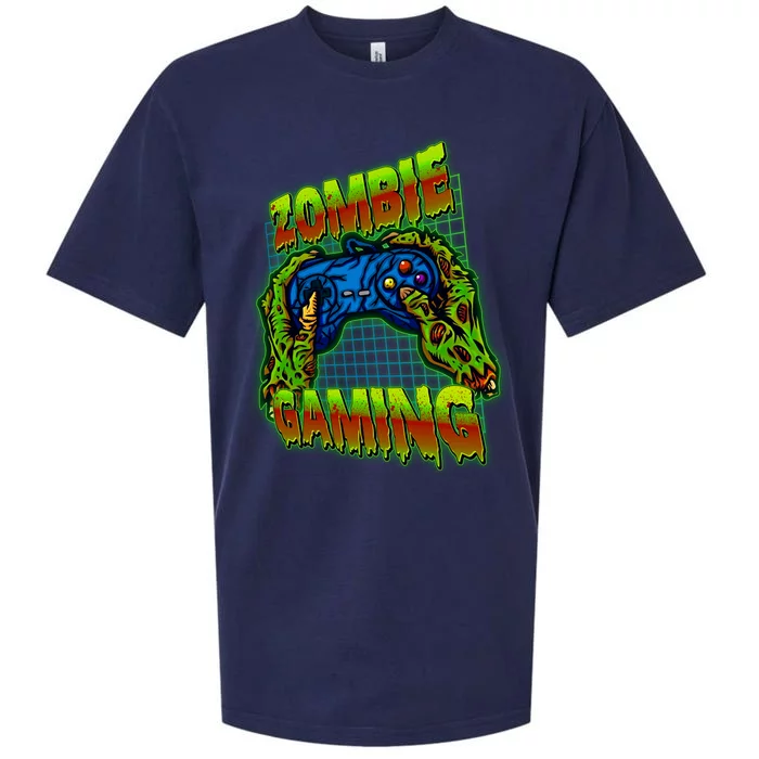 Halloween Monster Zombie Gaming Video Gamer Addict Sueded Cloud Jersey T-Shirt