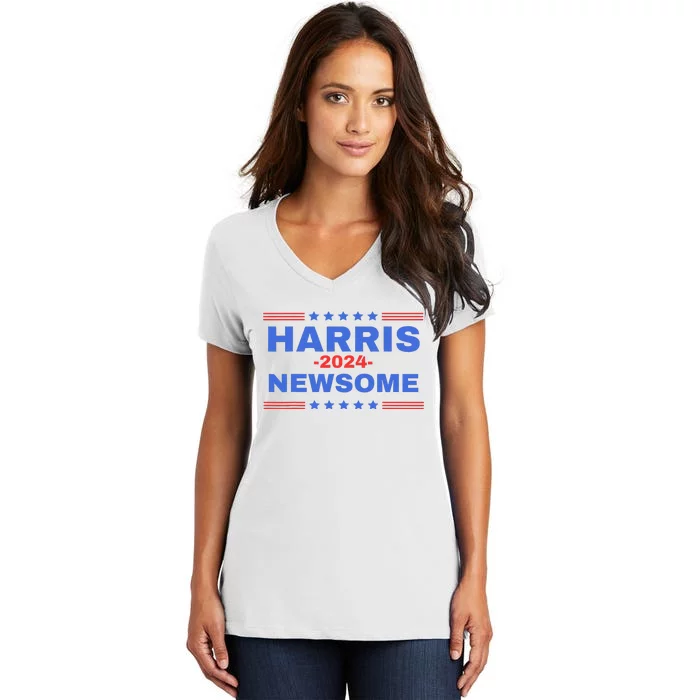 Harris Newsome 2024 Harris Newsome Election 2024 Women's V-Neck T-Shirt