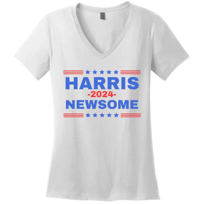 Harris Newsome 2024 Harris Newsome Election 2024 Women's V-Neck T-Shirt