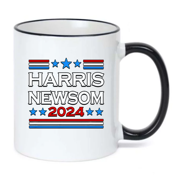 Harris Newsom 2024 For President Black Color Changing Mug