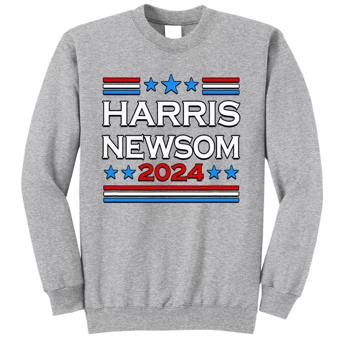 Harris Newsom 2024 For President Tall Sweatshirt