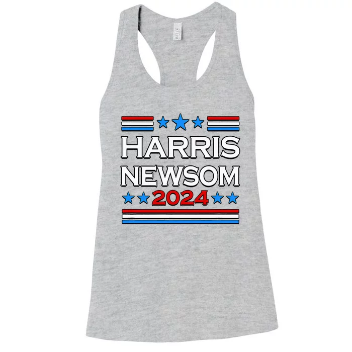 Harris Newsom 2024 For President Women's Racerback Tank