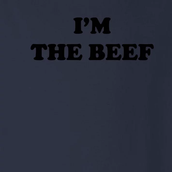 Hot New 2021 I'm The Beef Love Funny White Father's Day Toddler Long Sleeve Shirt