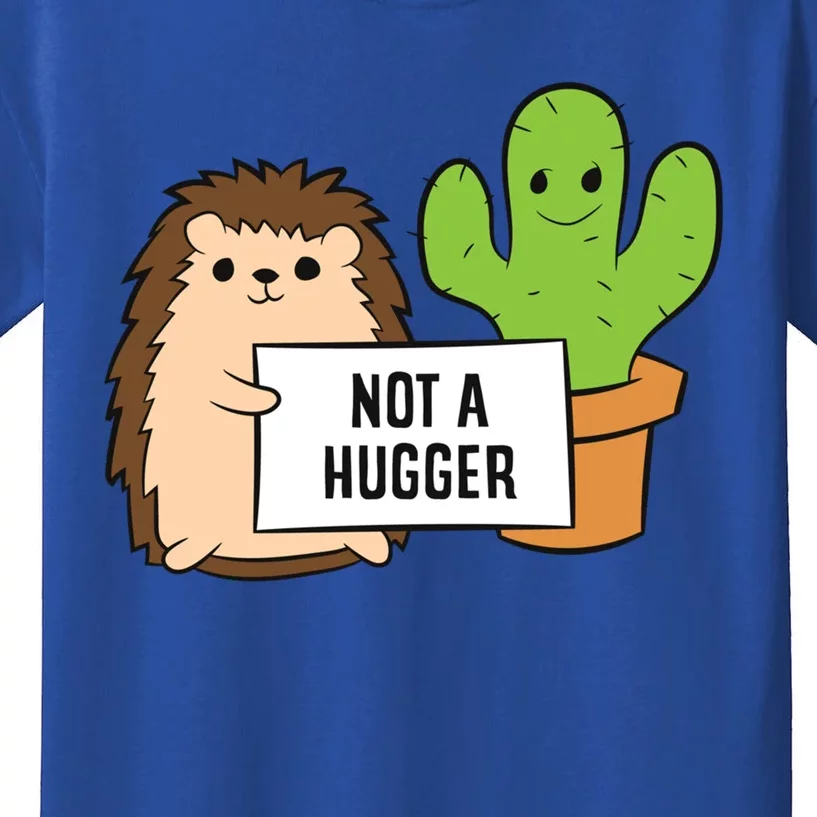 Hedgehog Not A Hugger Cactus Hedgehog Great Gift Kids T-Shirt