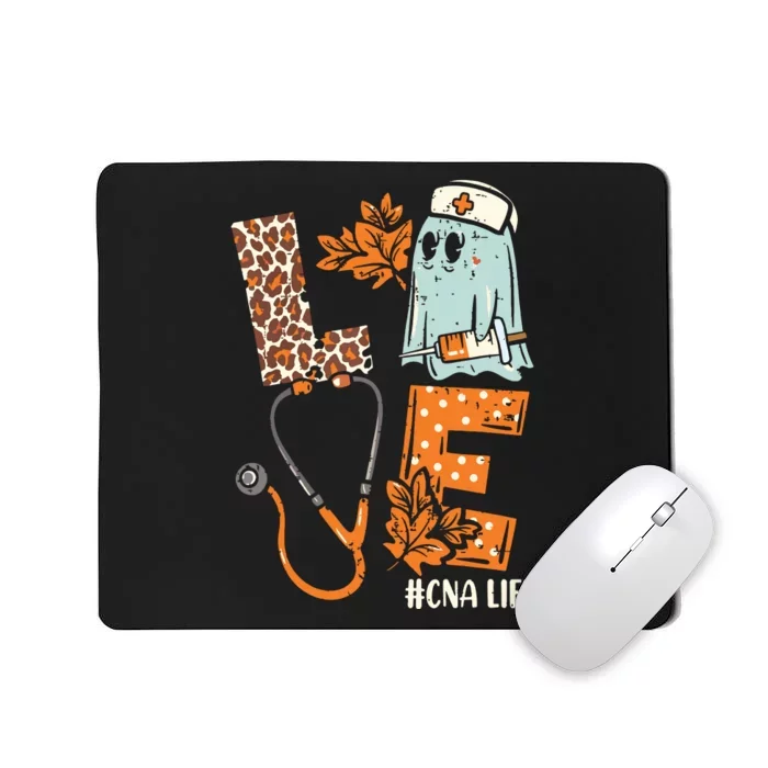 Halloween Nurse Assistant Shirts Love Cna Life Stethoscope Mousepad