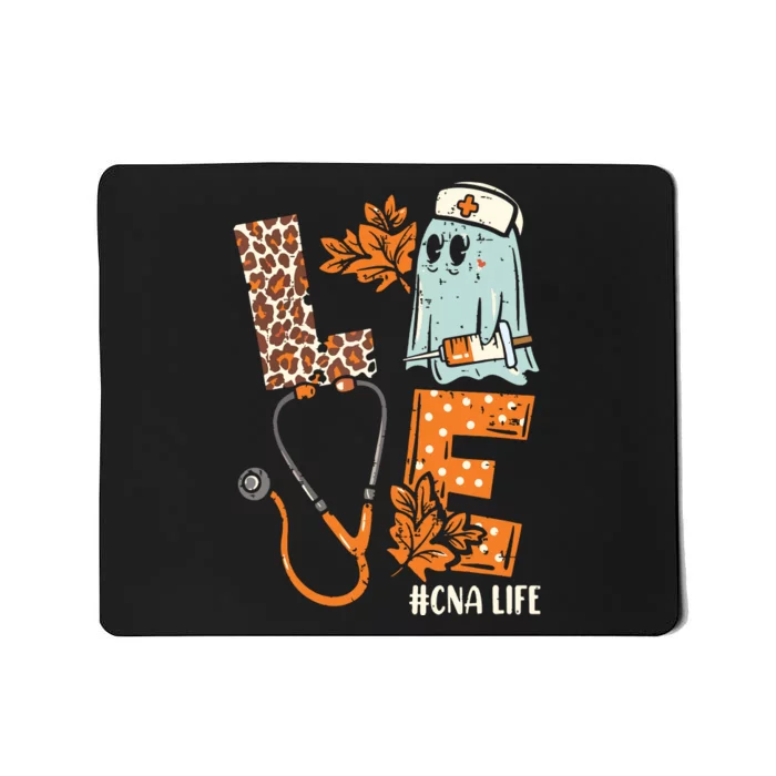 Halloween Nurse Assistant Shirts Love Cna Life Stethoscope Mousepad