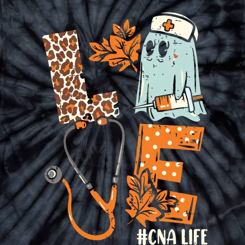 Halloween Nurse Assistant Shirts Love Cna Life Stethoscope Tie-Dye T-Shirt