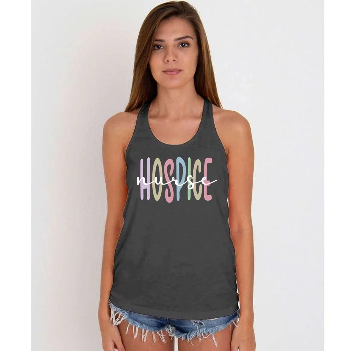 Hospice Nurse Appreciation Palliative Nurse Meaningful Gift Women's Knotted Racerback Tank