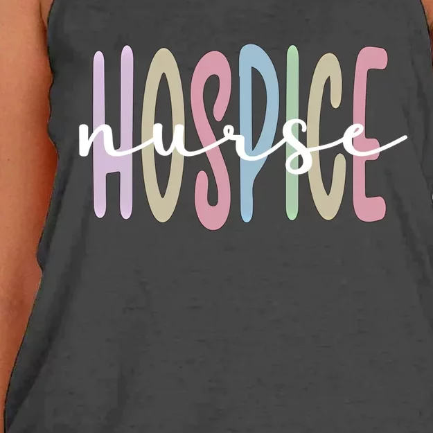 Hospice Nurse Appreciation Palliative Nurse Meaningful Gift Women's Knotted Racerback Tank