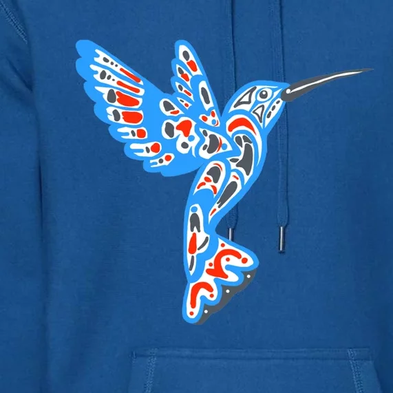 Hummingbird Native American Indian Pacific Northwest Tribal Gift Premium Hoodie