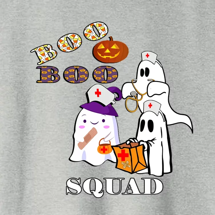 Halloween Nursing Boo Boo Squad Nurse Meaningful Gift Women's Crop Top Tee