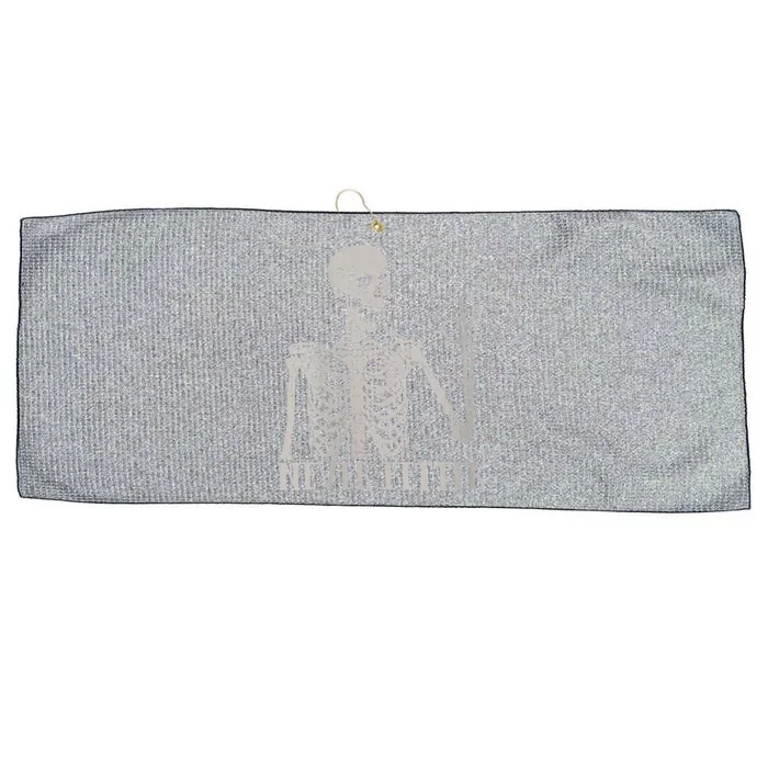 Halloween Never Better Skeleton Funny Skull Large Microfiber Waffle Golf Towel