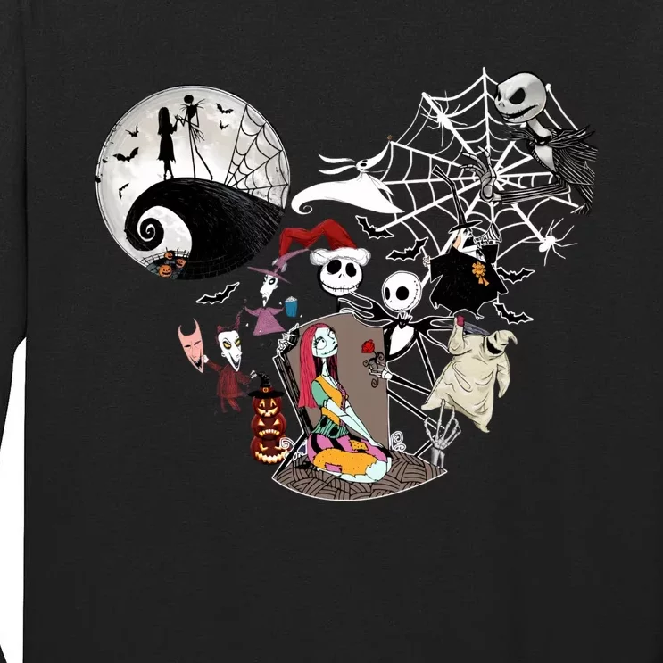 Head Nightmare Before Jack And Sally Halloween Oogie With Bash Tall Long Sleeve T-Shirt