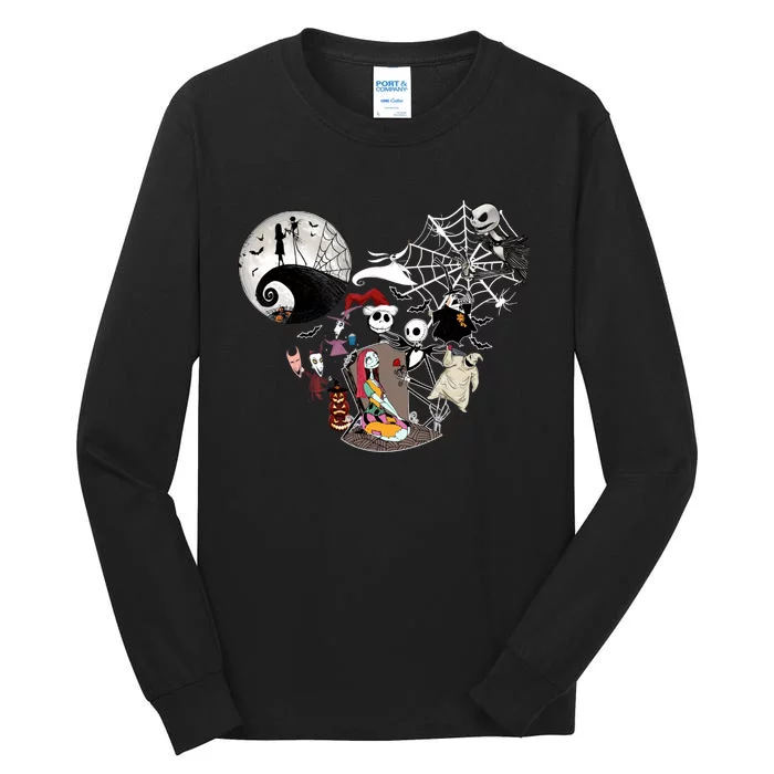 Head Nightmare Before Jack And Sally Halloween Oogie With Bash Tall Long Sleeve T-Shirt