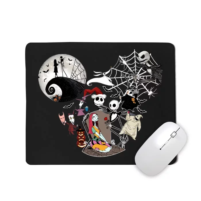 Head Nightmare Before Jack And Sally Halloween Oogie With Bash Mousepad