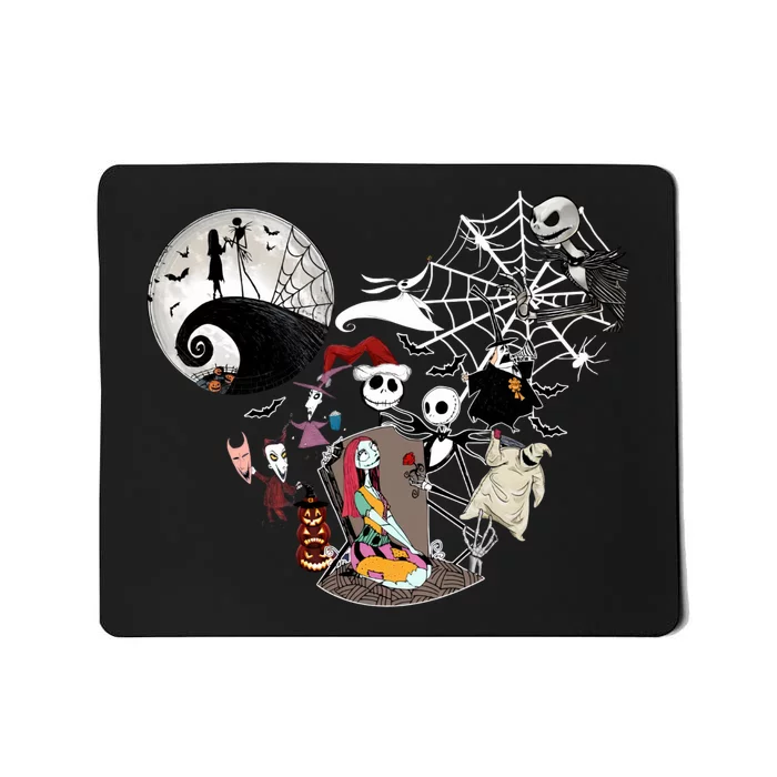 Head Nightmare Before Jack And Sally Halloween Oogie With Bash Mousepad