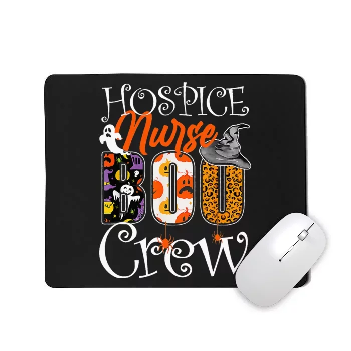 Hospice Nurse Boo Crew Halloween Hospice Nurse Party Costume Mousepad