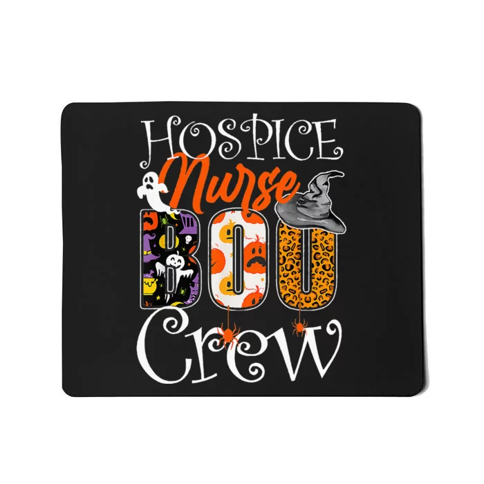 Hospice Nurse Boo Crew Halloween Hospice Nurse Party Costume Mousepad