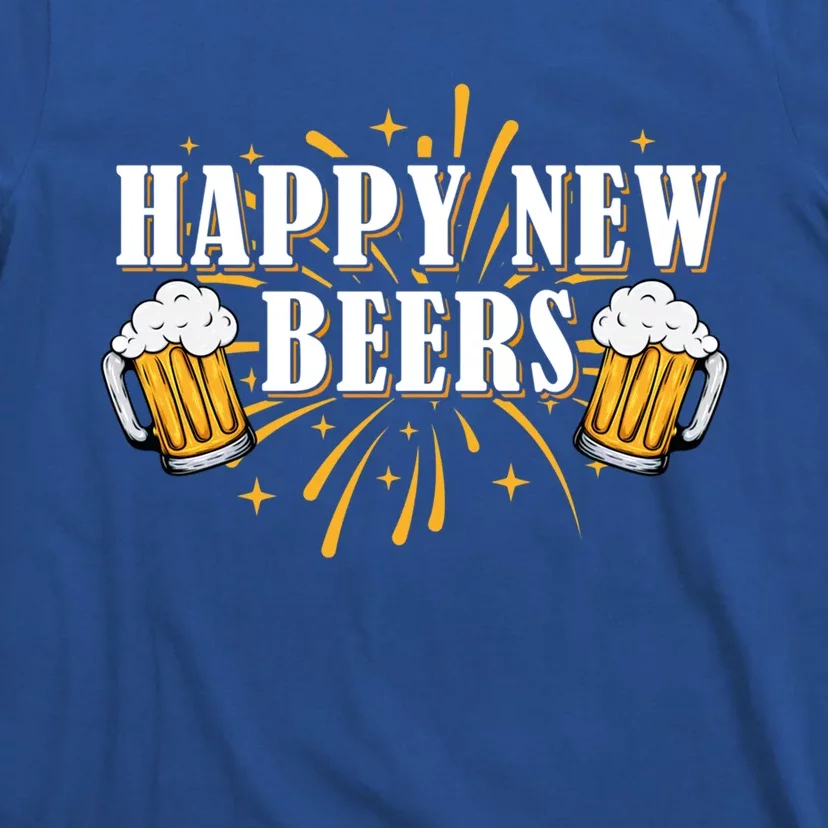 Happy New Beers Gift Holiday Season Beer Ing New Years Eve Gift T-Shirt