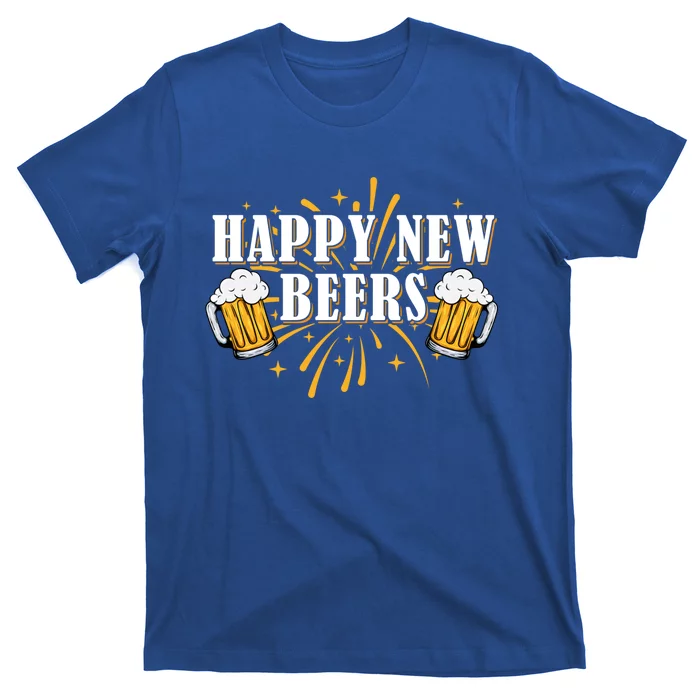 Happy New Beers Gift Holiday Season Beer Ing New Years Eve Gift T-Shirt