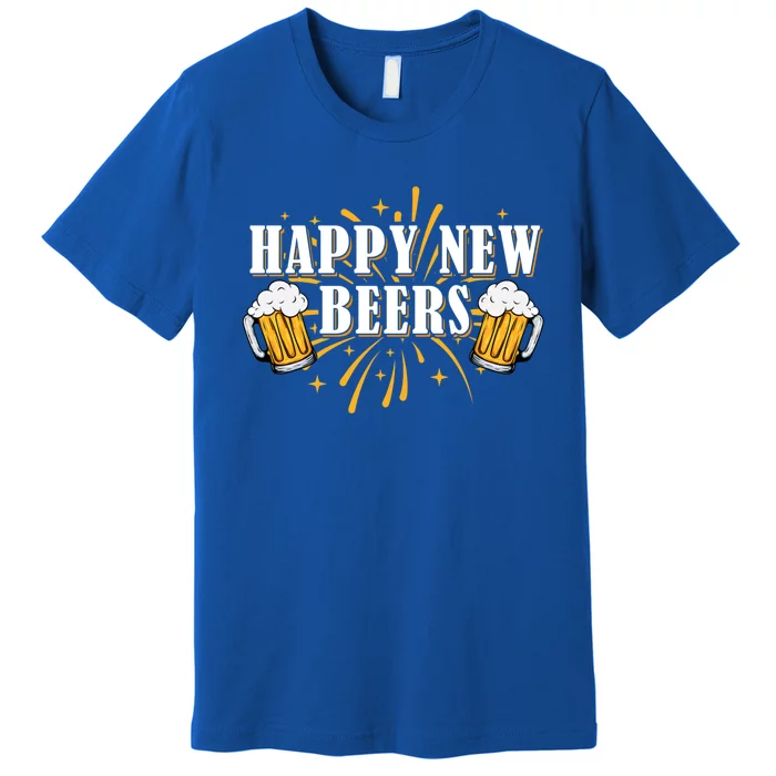 Happy New Beers Gift Holiday Season Beer Ing New Years Eve Gift Premium T-Shirt