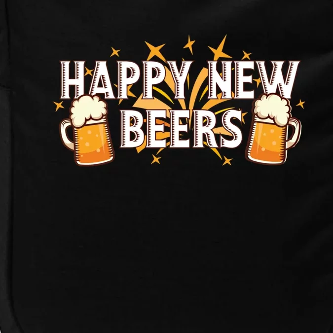 Happy New Beers Gift New Year Nye Party Funny New Years Eve Cute Gift Impact Tech Backpack