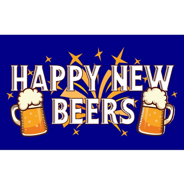 Happy New Beers Gift New Year Nye Party Funny New Years Eve Cute Gift Bumper Sticker