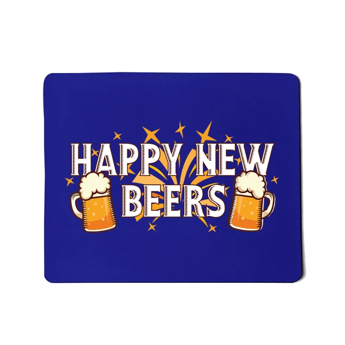 Happy New Beers Gift New Year Nye Party Funny New Years Eve Cute Gift Mousepad