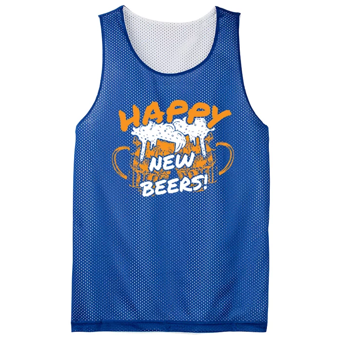 Happy New Beers Eve 2020 20 And 20 Party Midnight New Year Cute Gift Mesh Reversible Basketball Jersey Tank