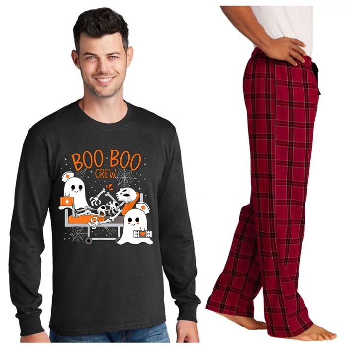 Halloween Nurse Boo Crew Long Sleeve Pajama Set