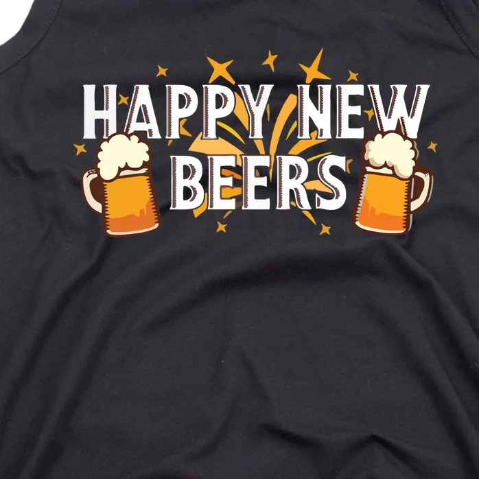 Happy New Beers New Year NYE Party Funny Tank Top