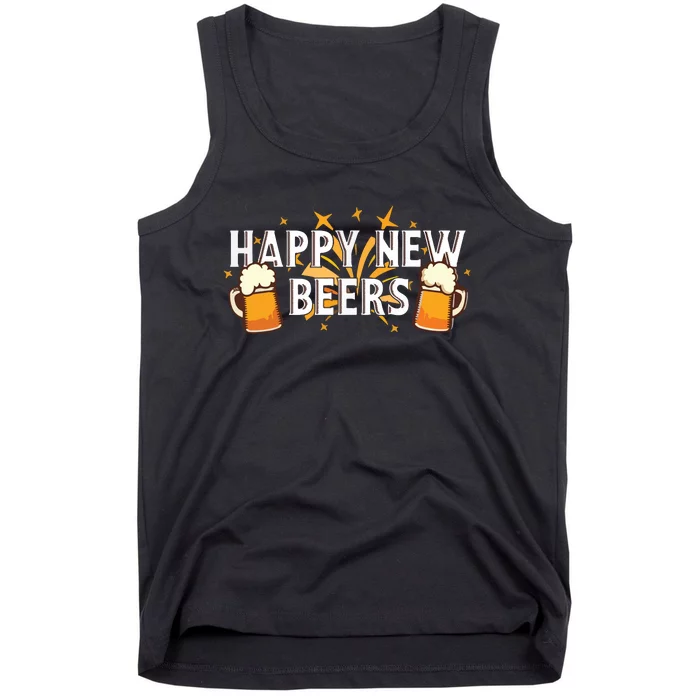 Happy New Beers New Year NYE Party Funny Tank Top