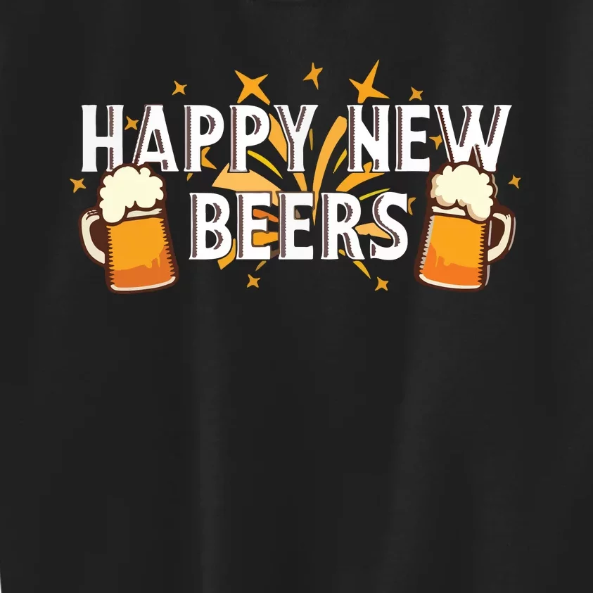 Happy New Beers New Year NYE Party Funny Kids Sweatshirt