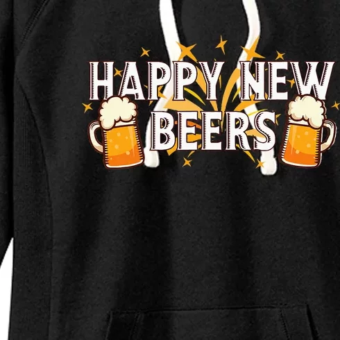 Happy New Beers  New Year NYE Party Funny New Years Eve Women's Fleece Hoodie