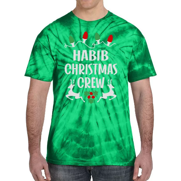 Habib Name Christmas Crew Habib Tie-Dye T-Shirt