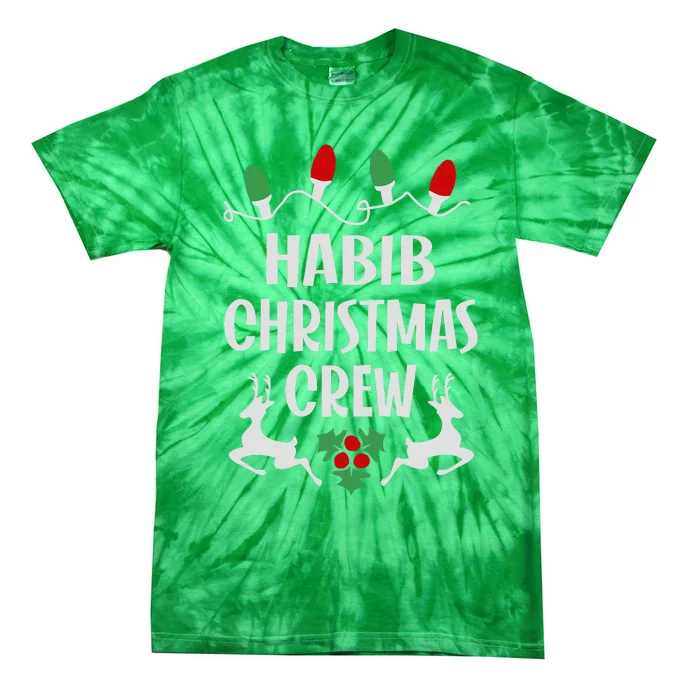 Habib Name Christmas Crew Habib Tie-Dye T-Shirt