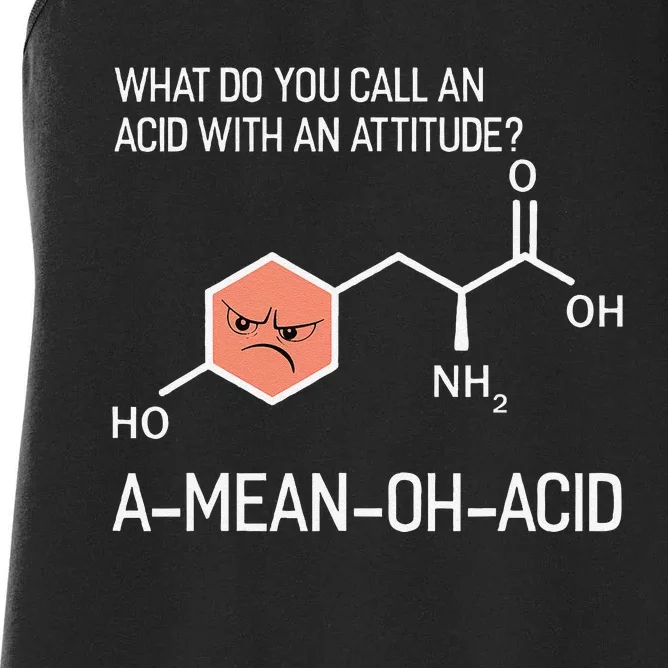 Humor Nerdy Chemistry Giftsamino Acid Women's Racerback Tank