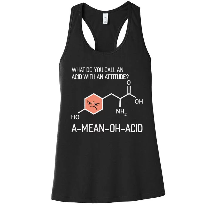 Humor Nerdy Chemistry Giftsamino Acid Women's Racerback Tank