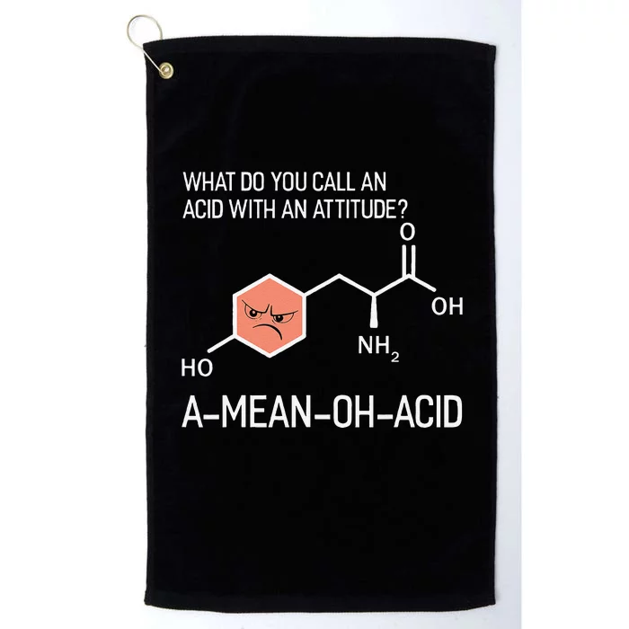 Humor Nerdy Chemistry Giftsamino Acid Platinum Collection Golf Towel