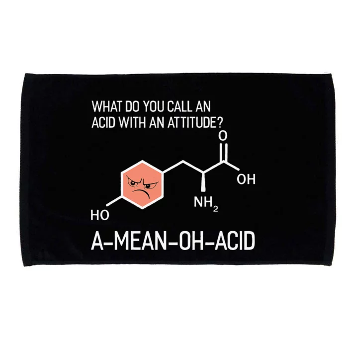 Humor Nerdy Chemistry Giftsamino Acid Microfiber Hand Towel