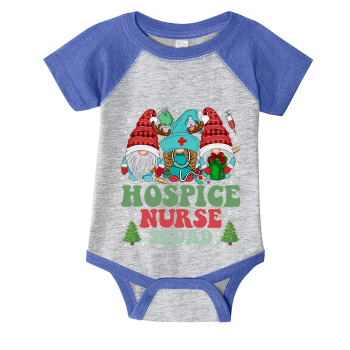 Hospice Nurse Christmas Gnomes Nurse Squad Appreciation Great Gift Infant Baby Jersey Bodysuit