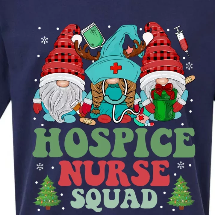 Hospice Nurse Christmas Gnomes Nurse Squad Appreciation Great Gift Sueded Cloud Jersey T-Shirt