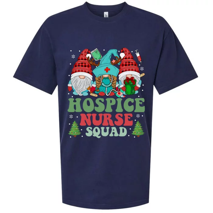 Hospice Nurse Christmas Gnomes Nurse Squad Appreciation Great Gift Sueded Cloud Jersey T-Shirt